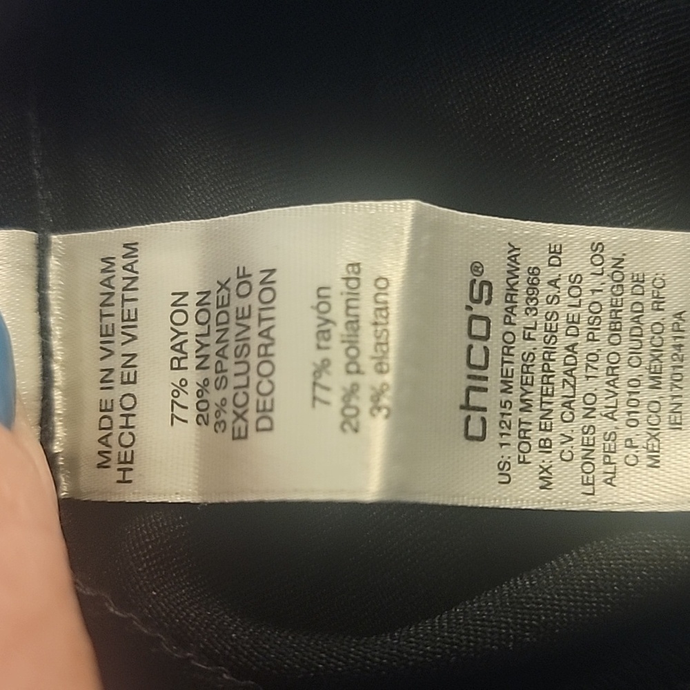 NWT Perfect Stretch Josie By Chico's Ankle Pants Size 0 (XS-4) - Picture 7 of 8